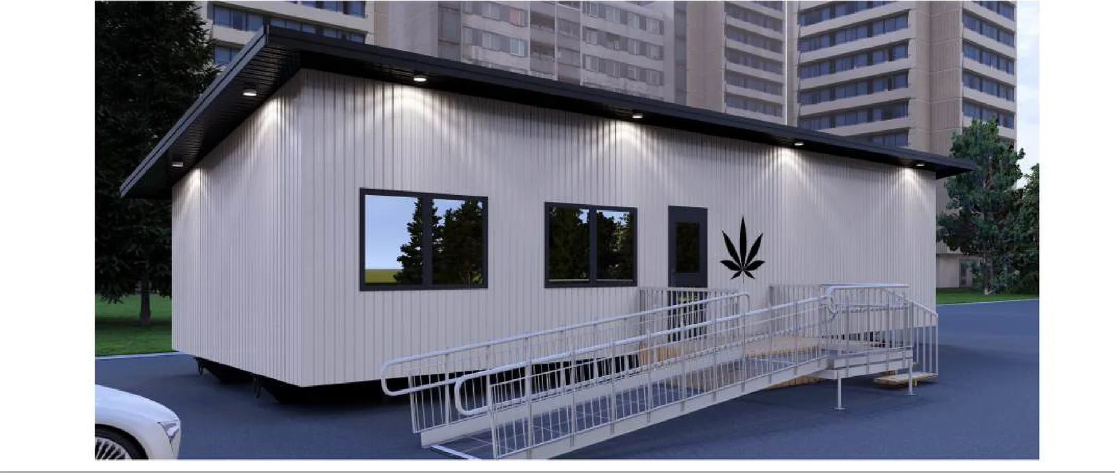 Cannabis Dispensary, exterior 1, brochure page 20