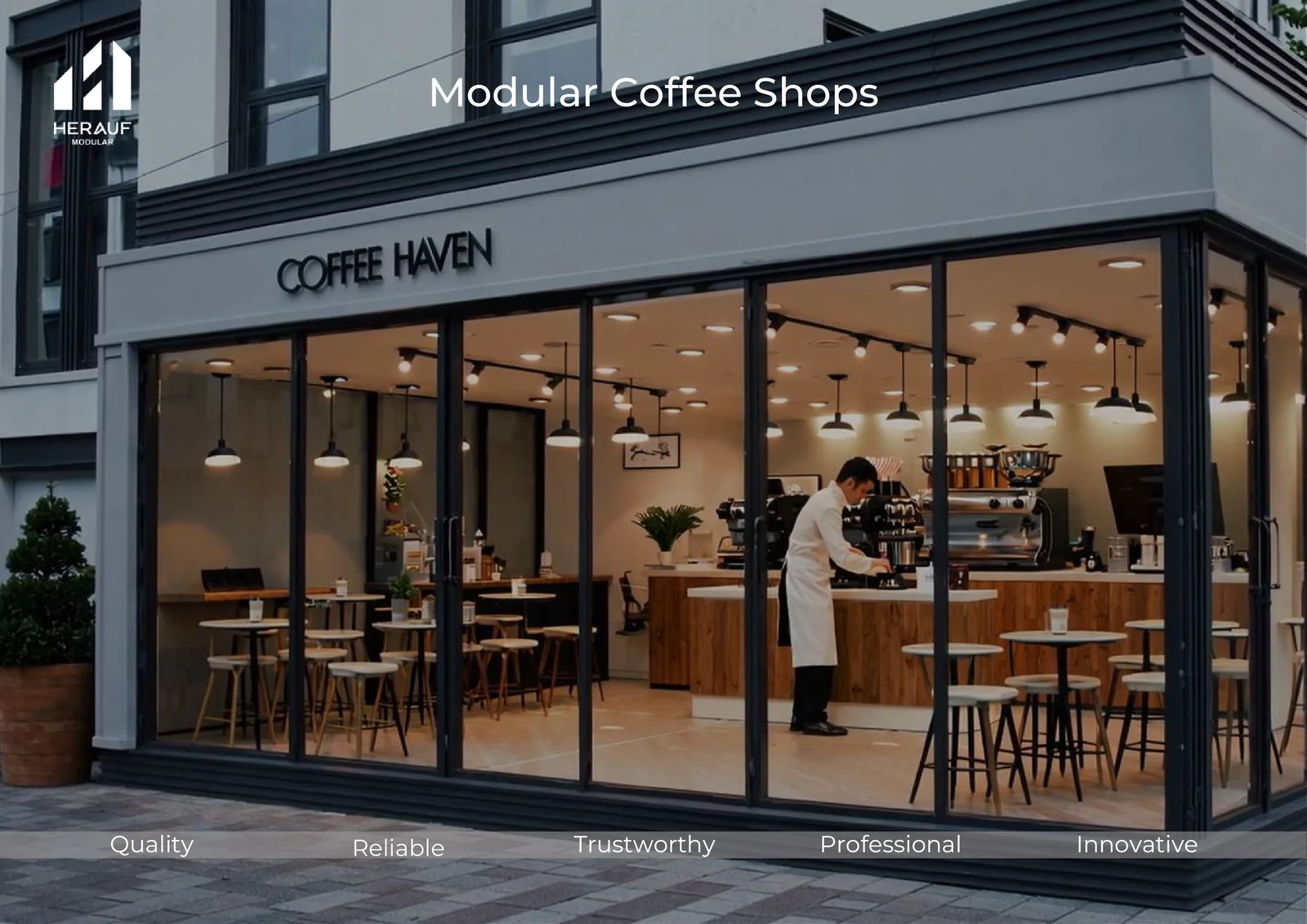 Coffee Shop, exterior 1, brochure page 7