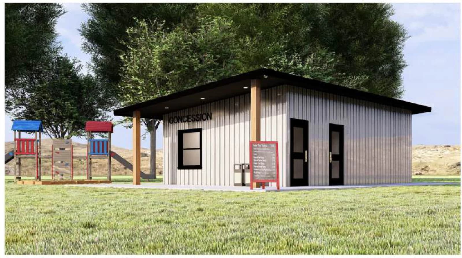Concessions, exterior 1, brochure page 10
