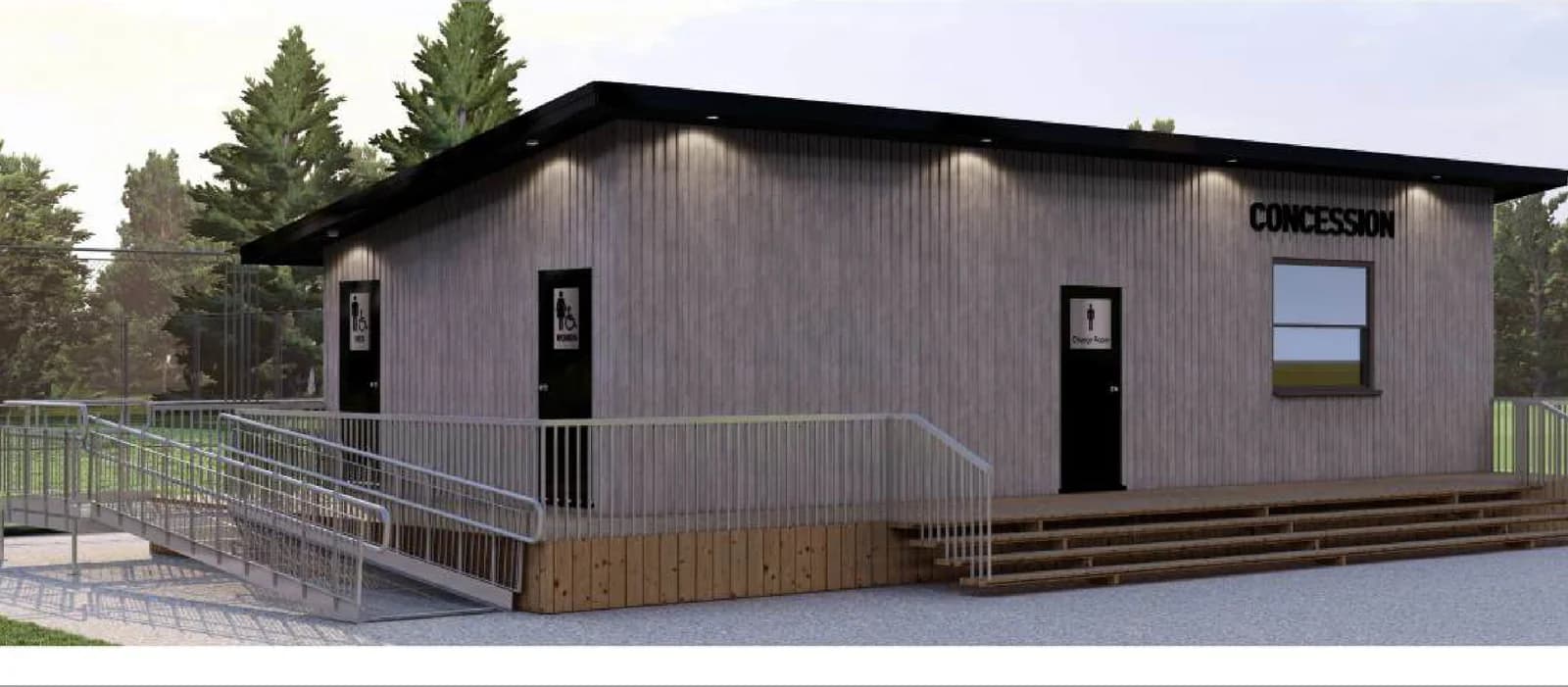 Concessions, exterior 2, brochure page 11