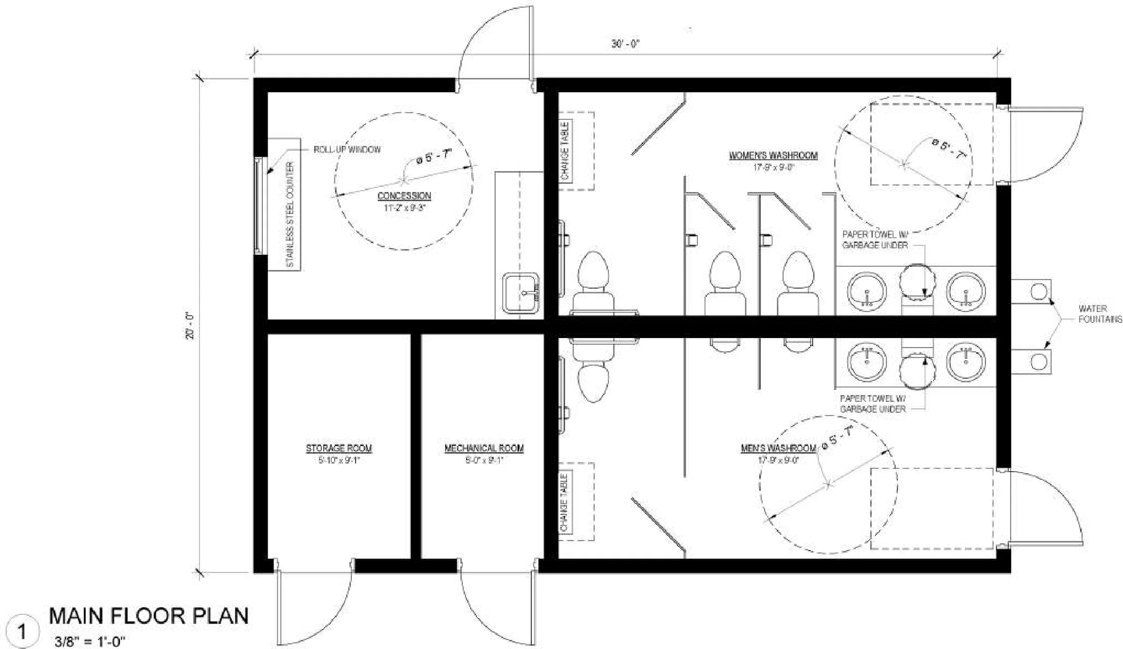 Concessions, floor plan 1, brochure page 10