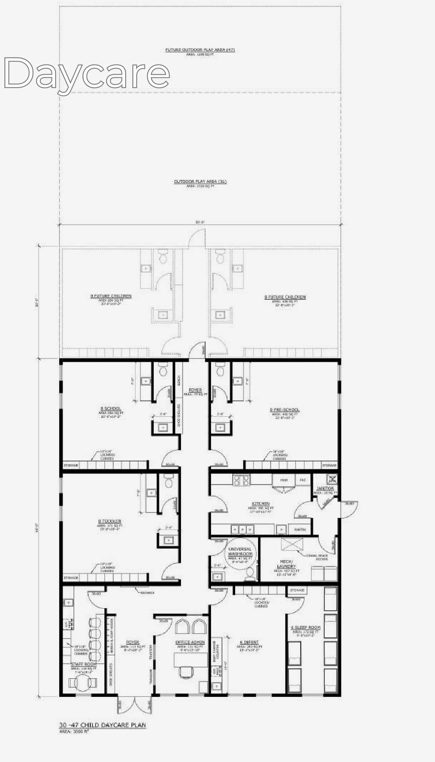 30 to 47 children, floor plan 1, brochure page 4