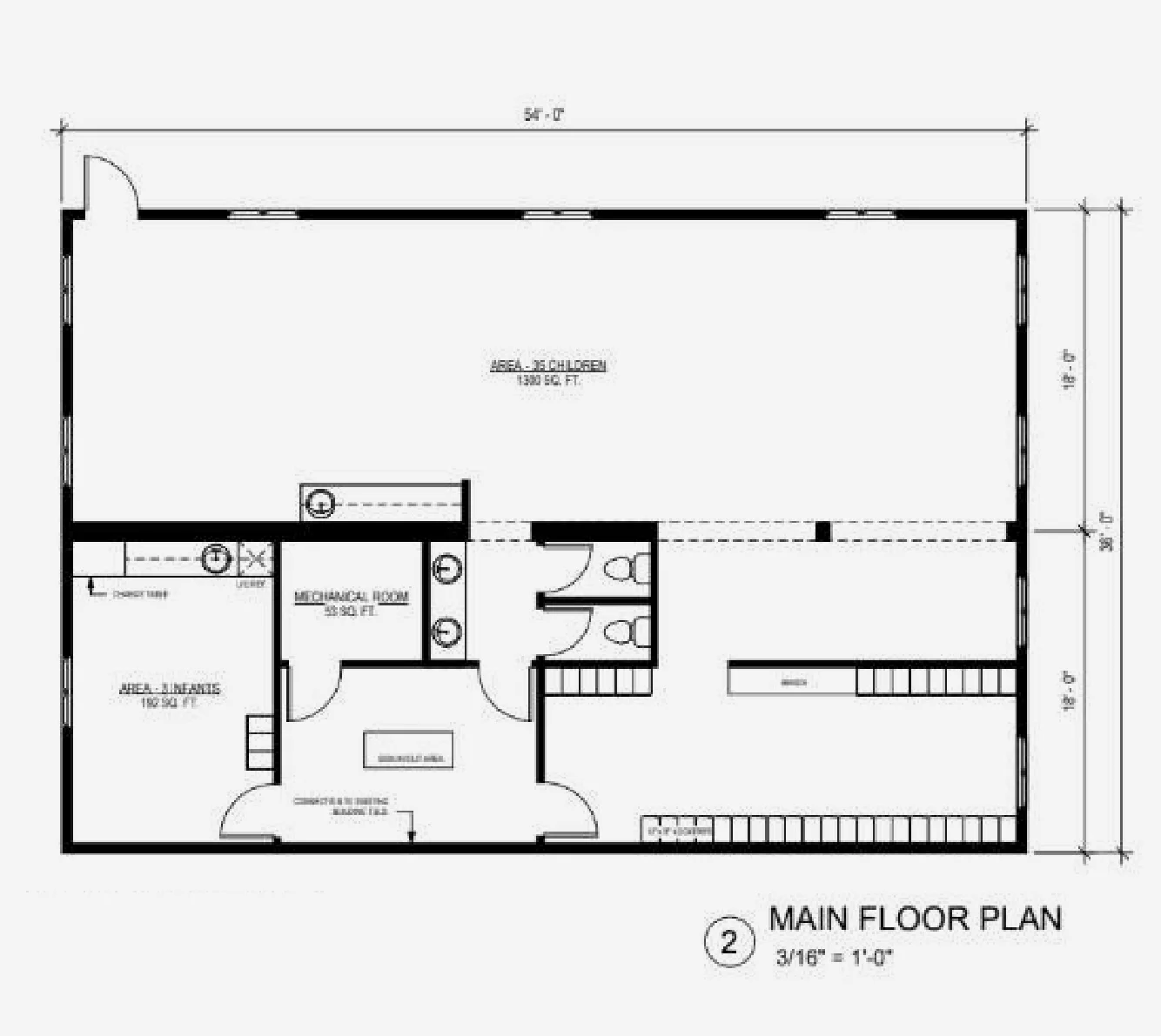 Daycare Additions, floor plan 2, brochure page 8