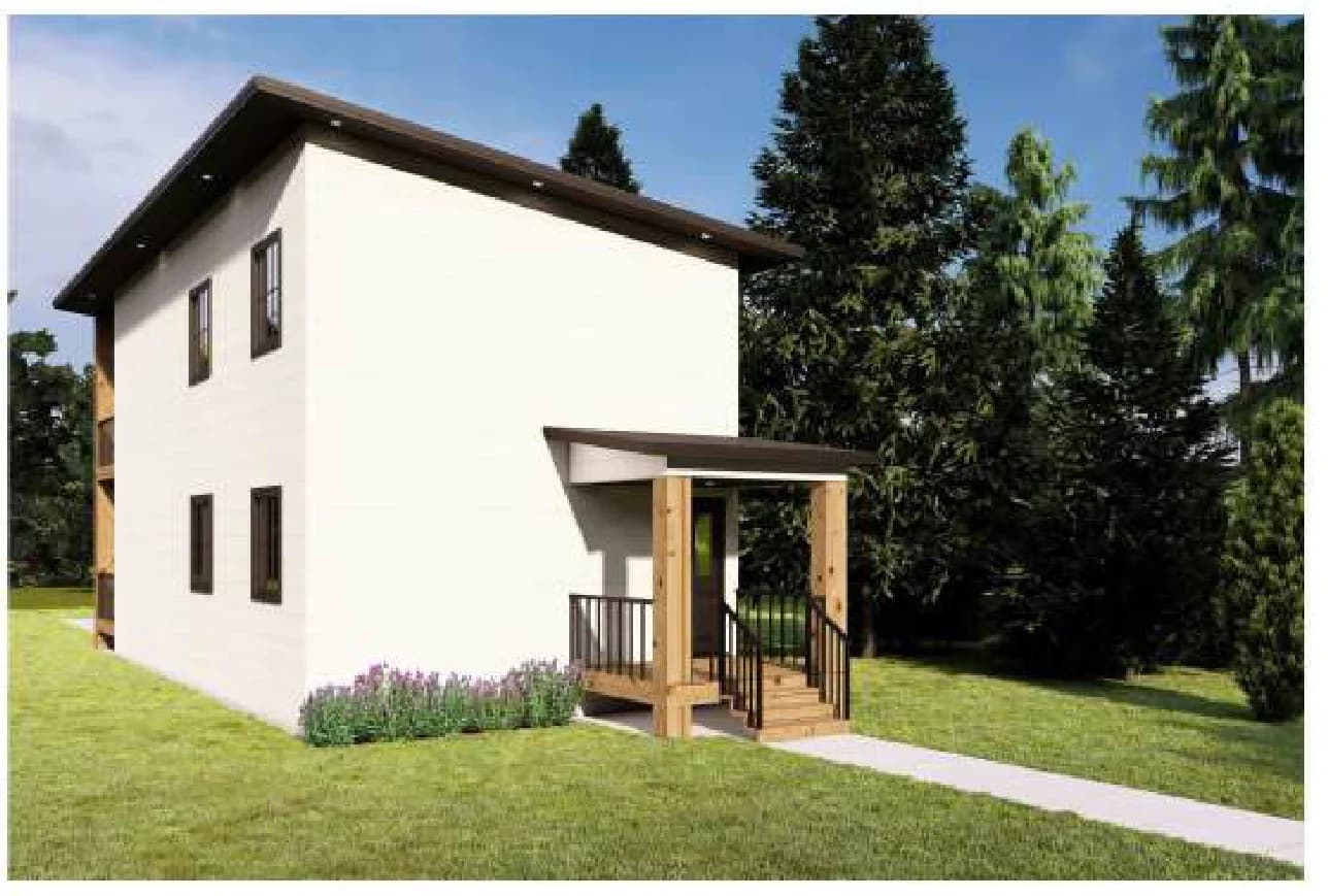 Duplex, exterior 2, brochure page 3