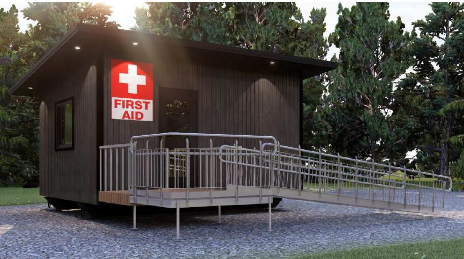 Medical Centre, exterior 2, brochure page 19