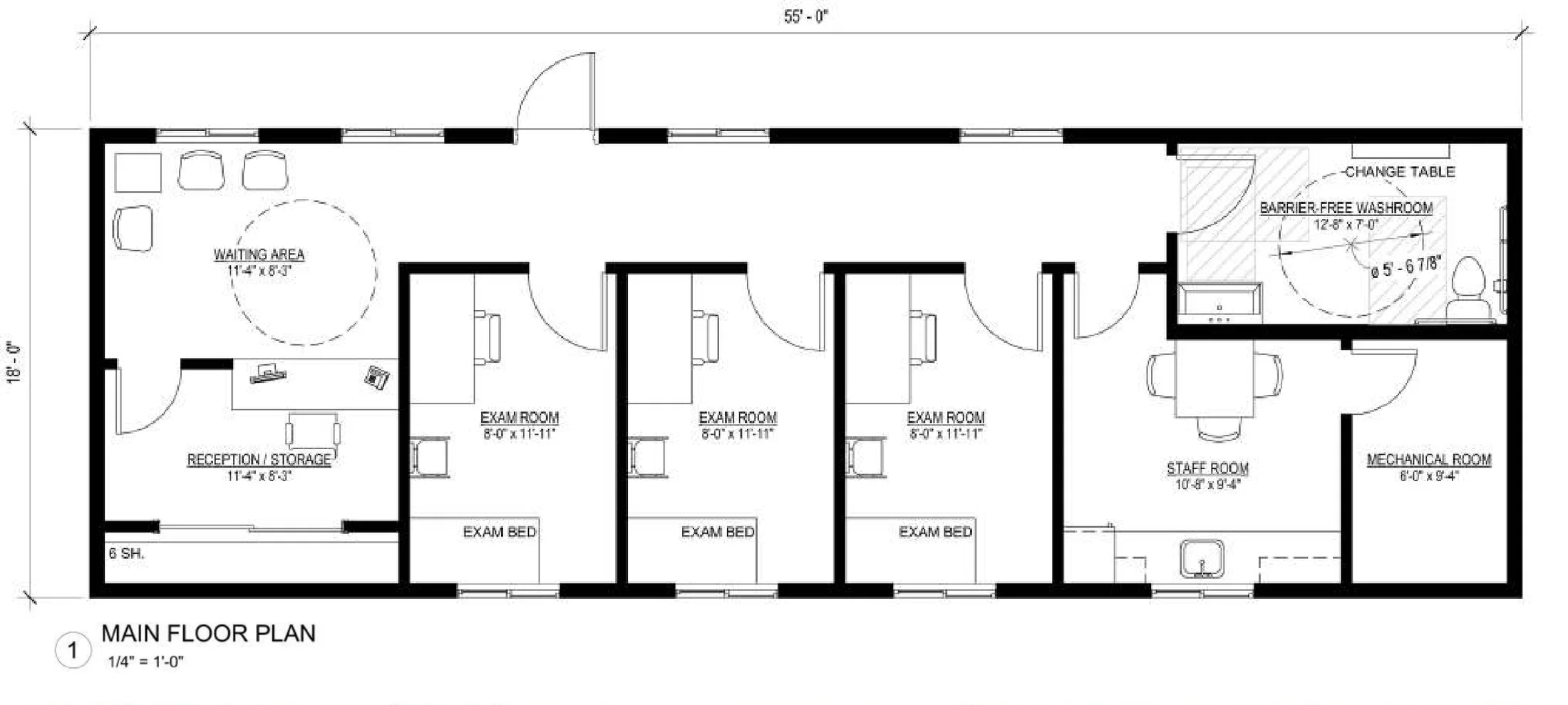 Medical Centre, floor plan 1, brochure page 18