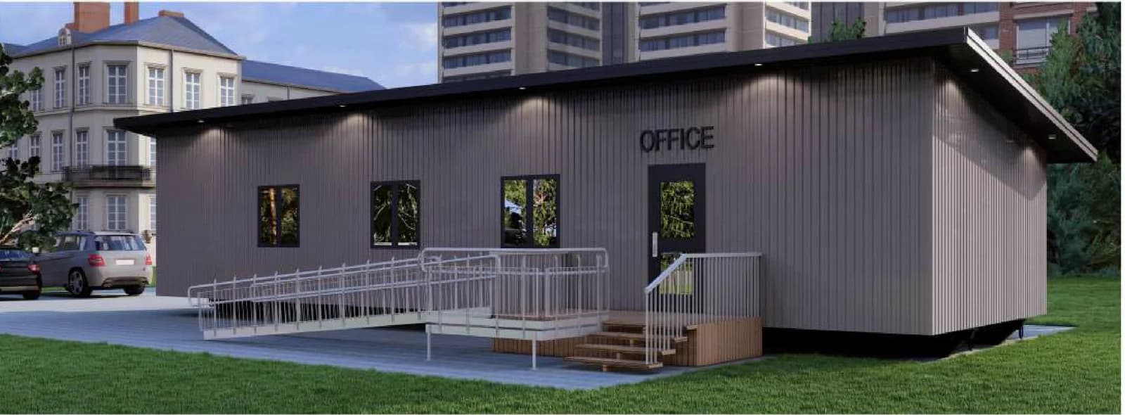 Office, exterior 1, brochure page 4