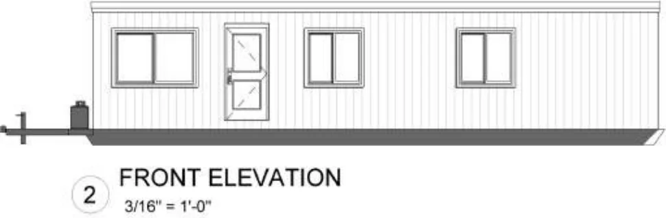 On-Site Quarters, elevation 1, brochure page 24