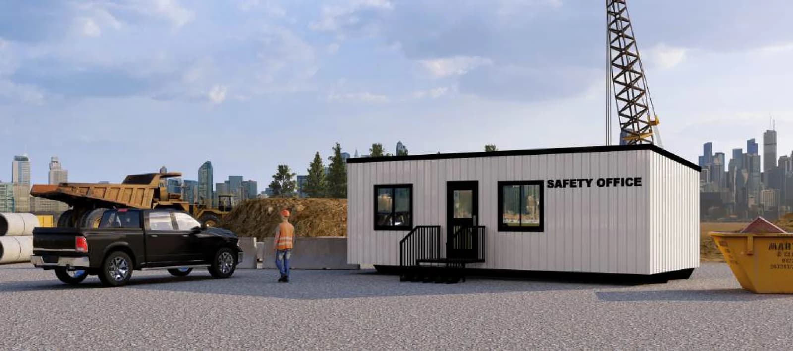 Safety Office, exterior 1, brochure page 22