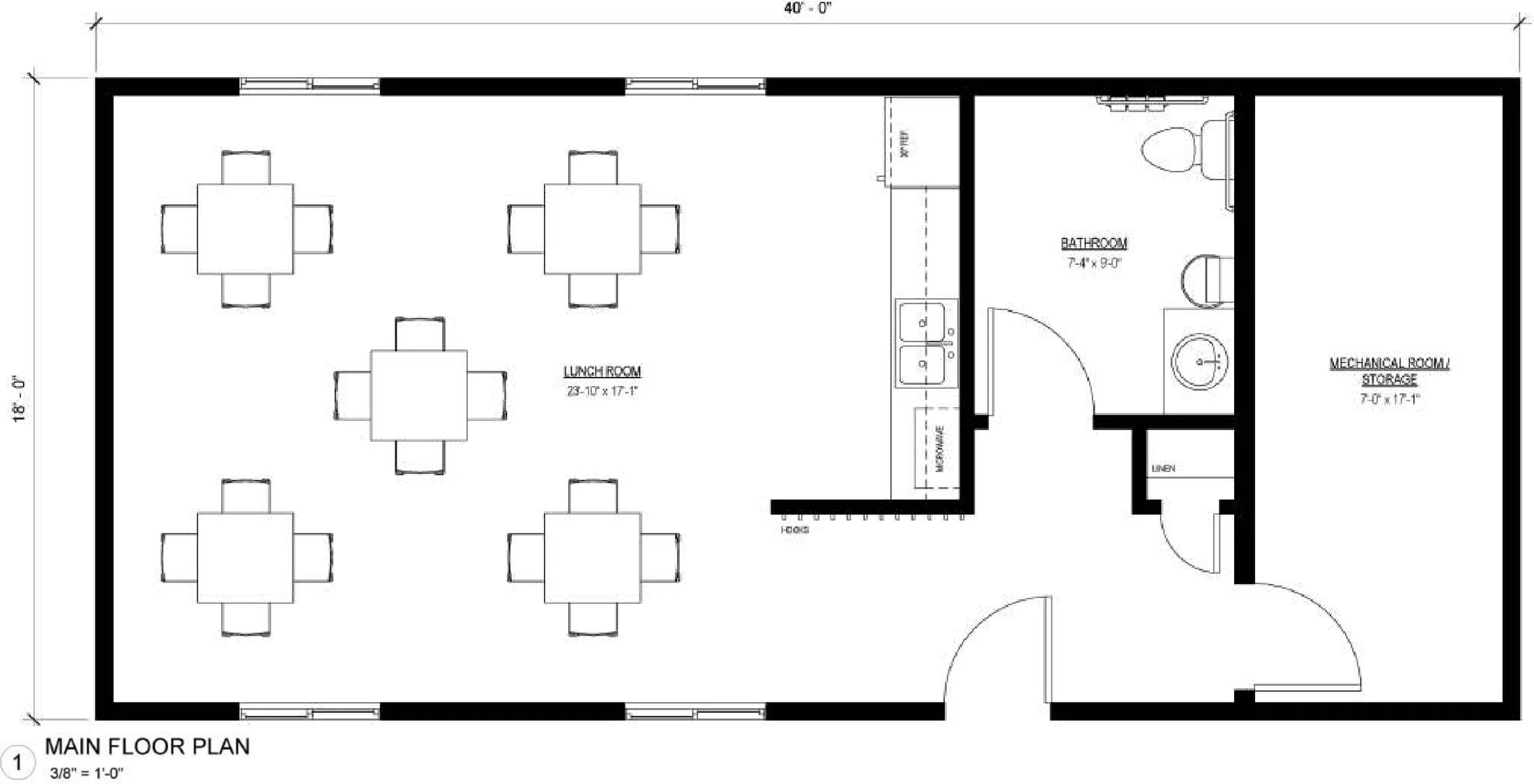 Site Office, floor plan 1, brochure page 23