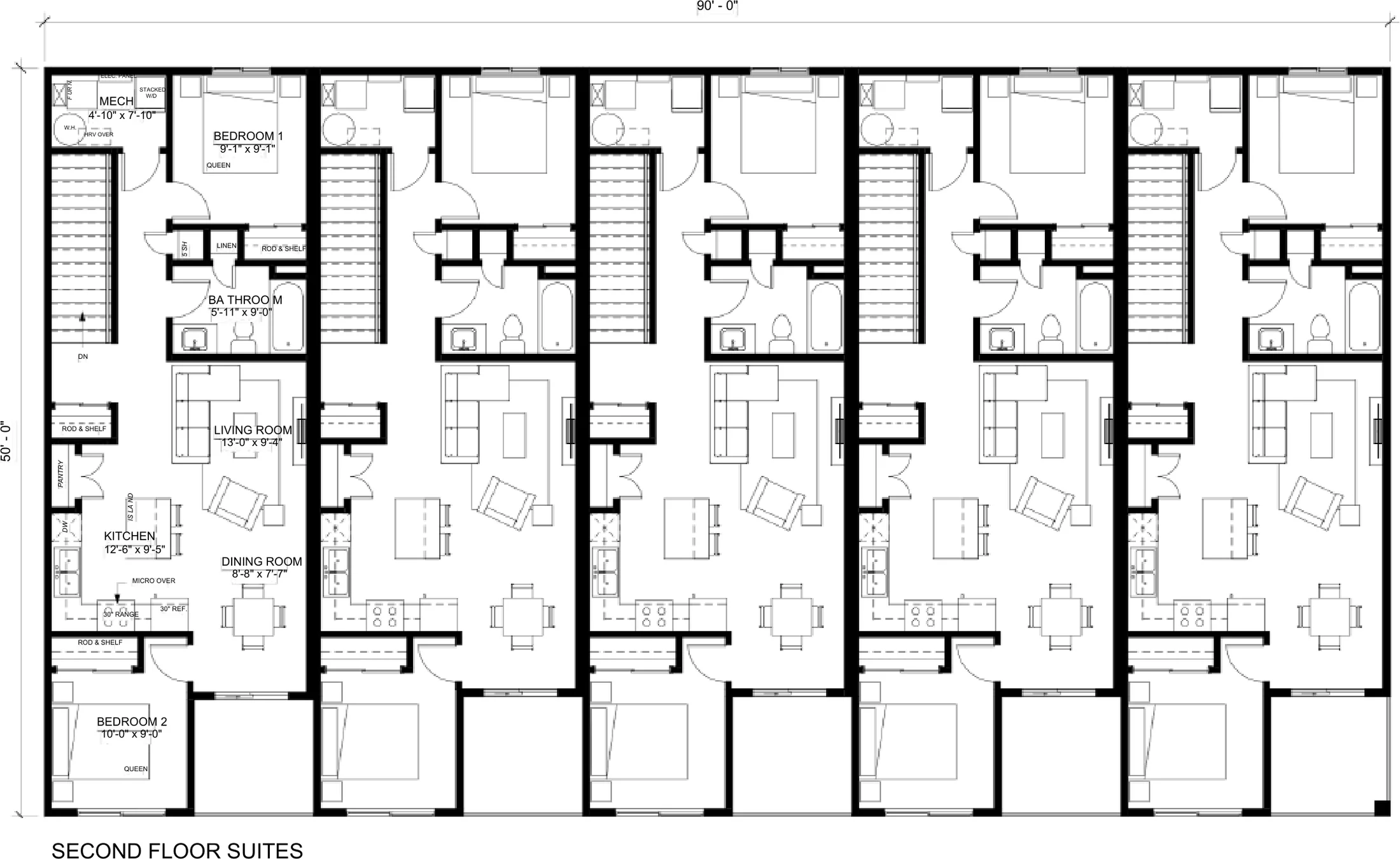 Ten-Plex, floor plan 2, brochure page 13