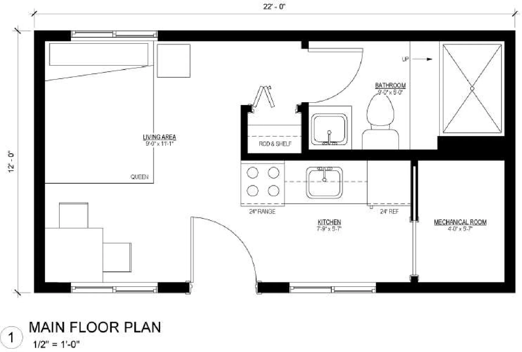 The Aspen, floor plan 1, brochure page 5