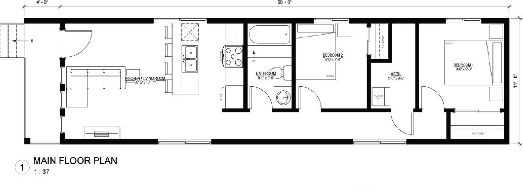 The Oak, floor plan 1, brochure page 5