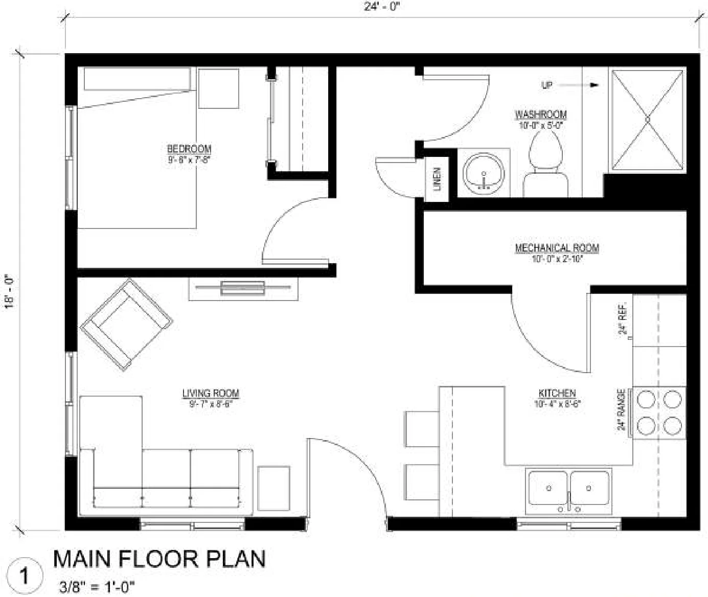 The Willow, floor plan 1, brochure page 4