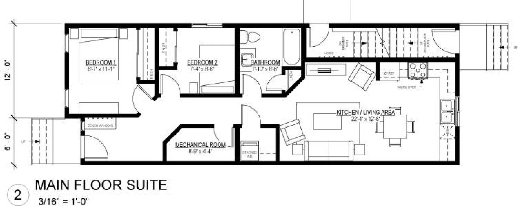 Triplex One, floor plan 2, brochure page 5