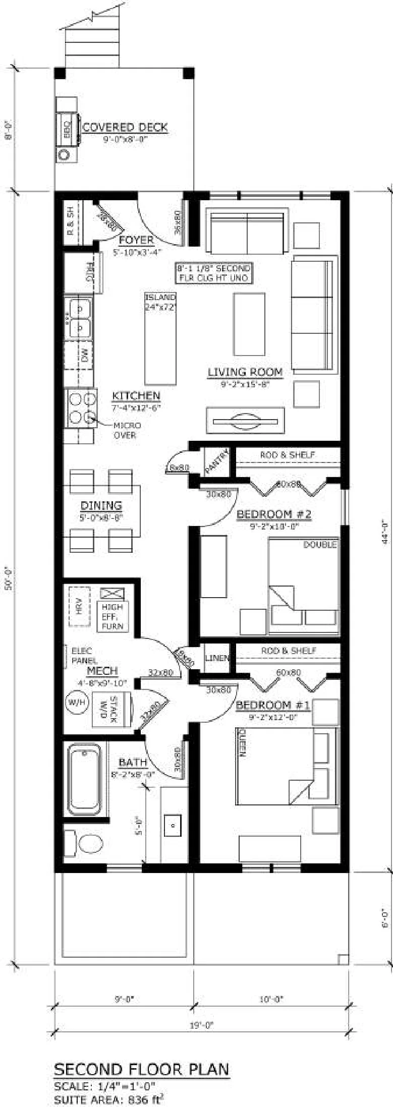 Triplex Two, floor plan 2, brochure page 6
