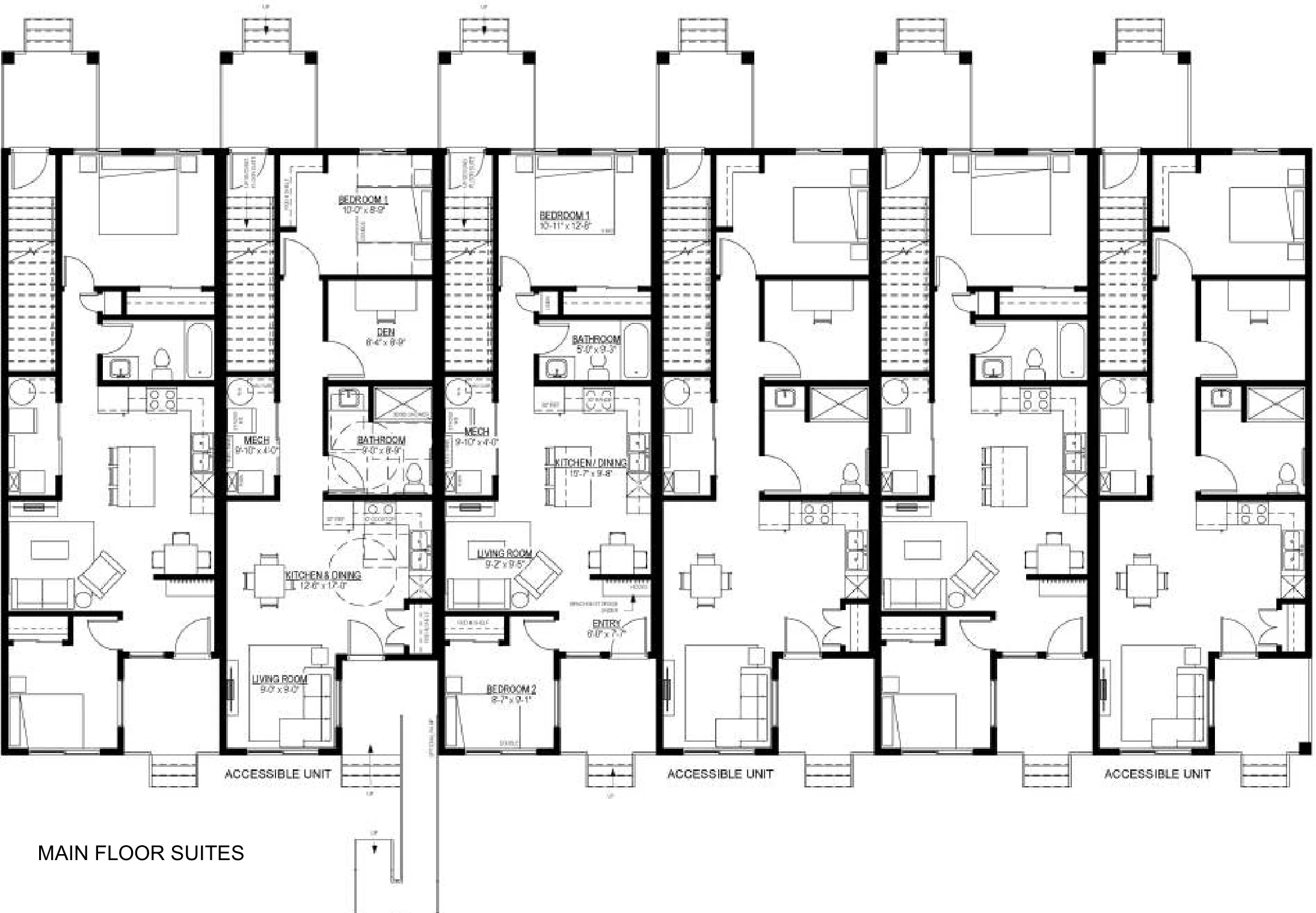 Twelve-Plex, floor plan 1, brochure page 14