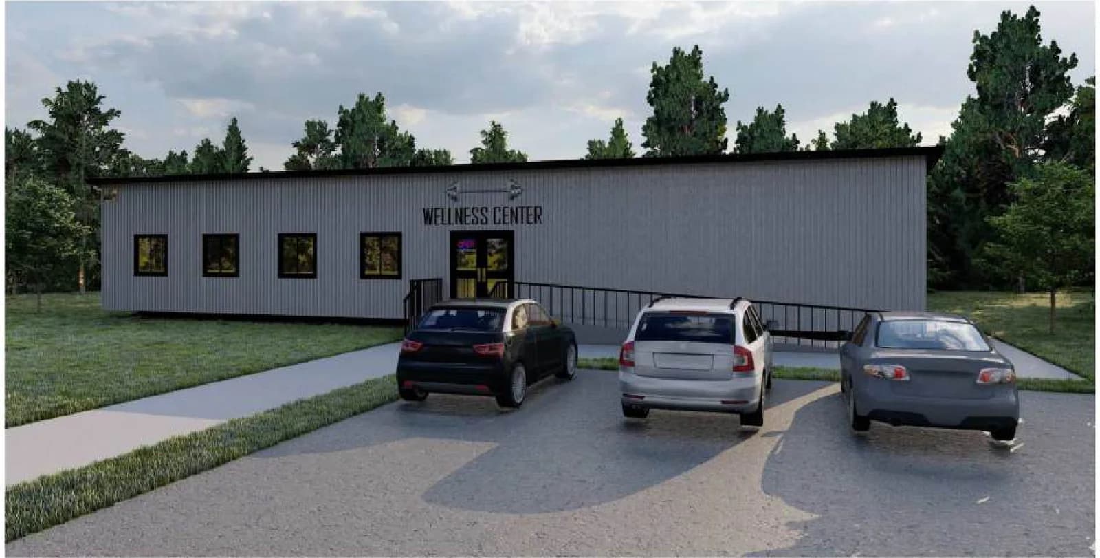 Wellness Centre, exterior 1, brochure page 15