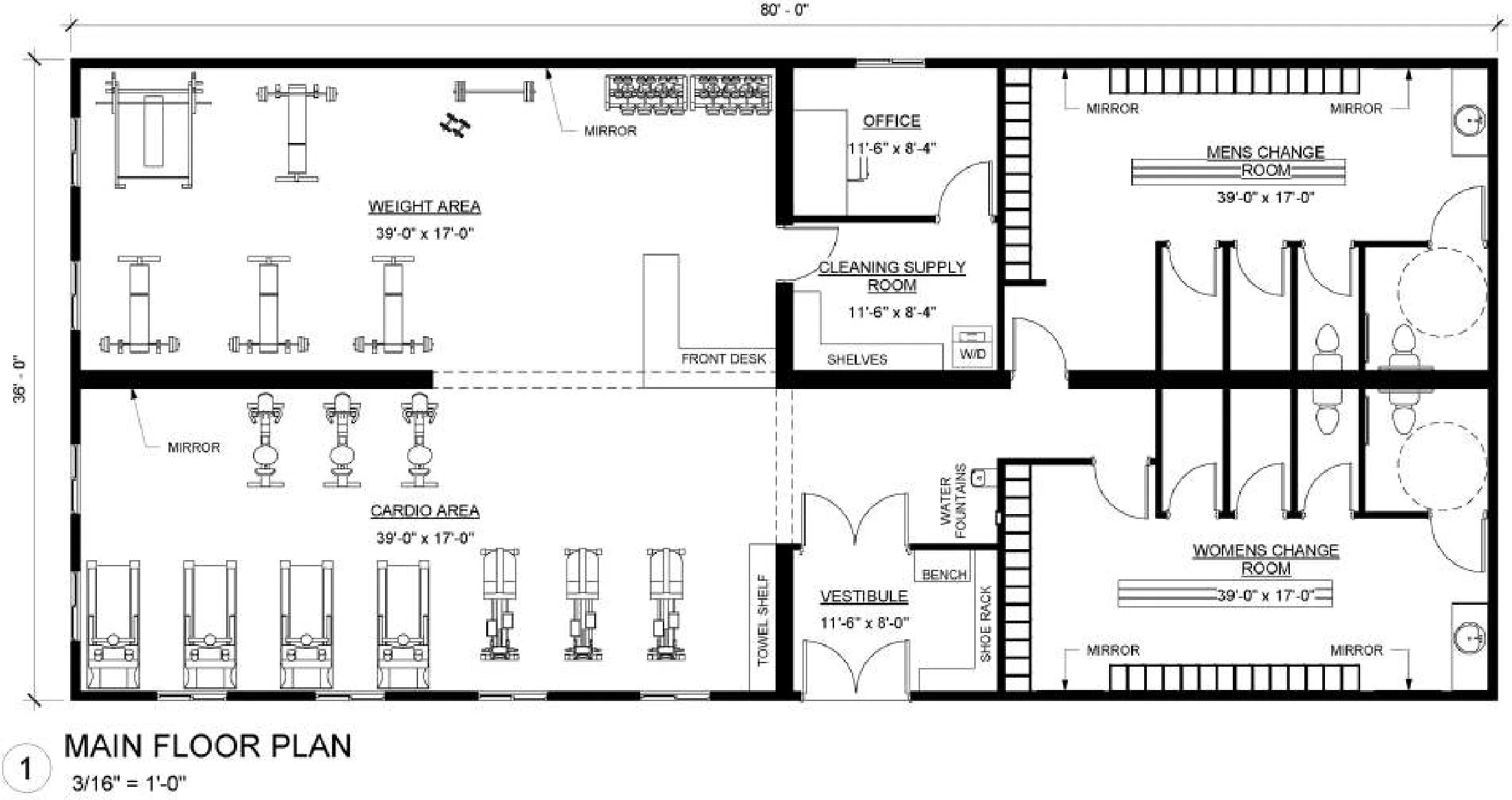 Wellness Centre, floor plan 1, brochure page 15