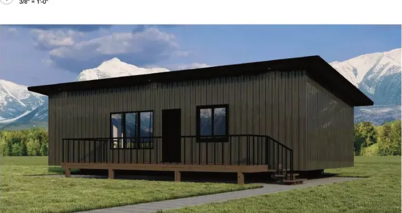 The Apex exterior, architectural rendering