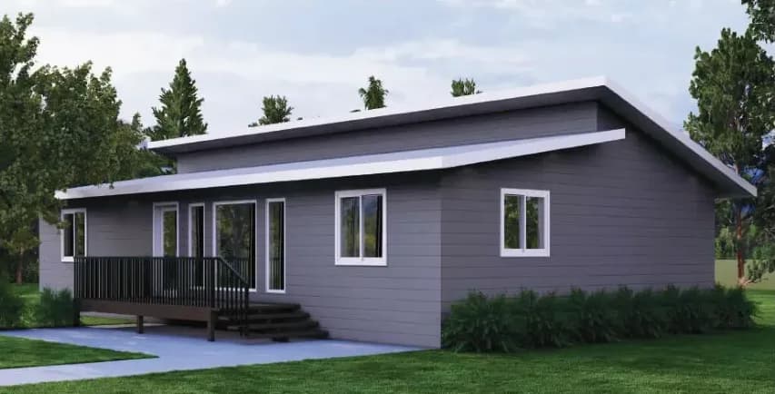 The Crest exterior, architectural rendering