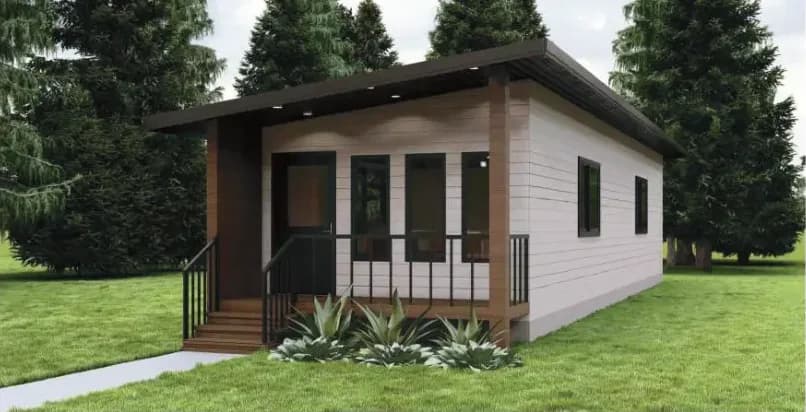 The Oak exterior, architectural rendering