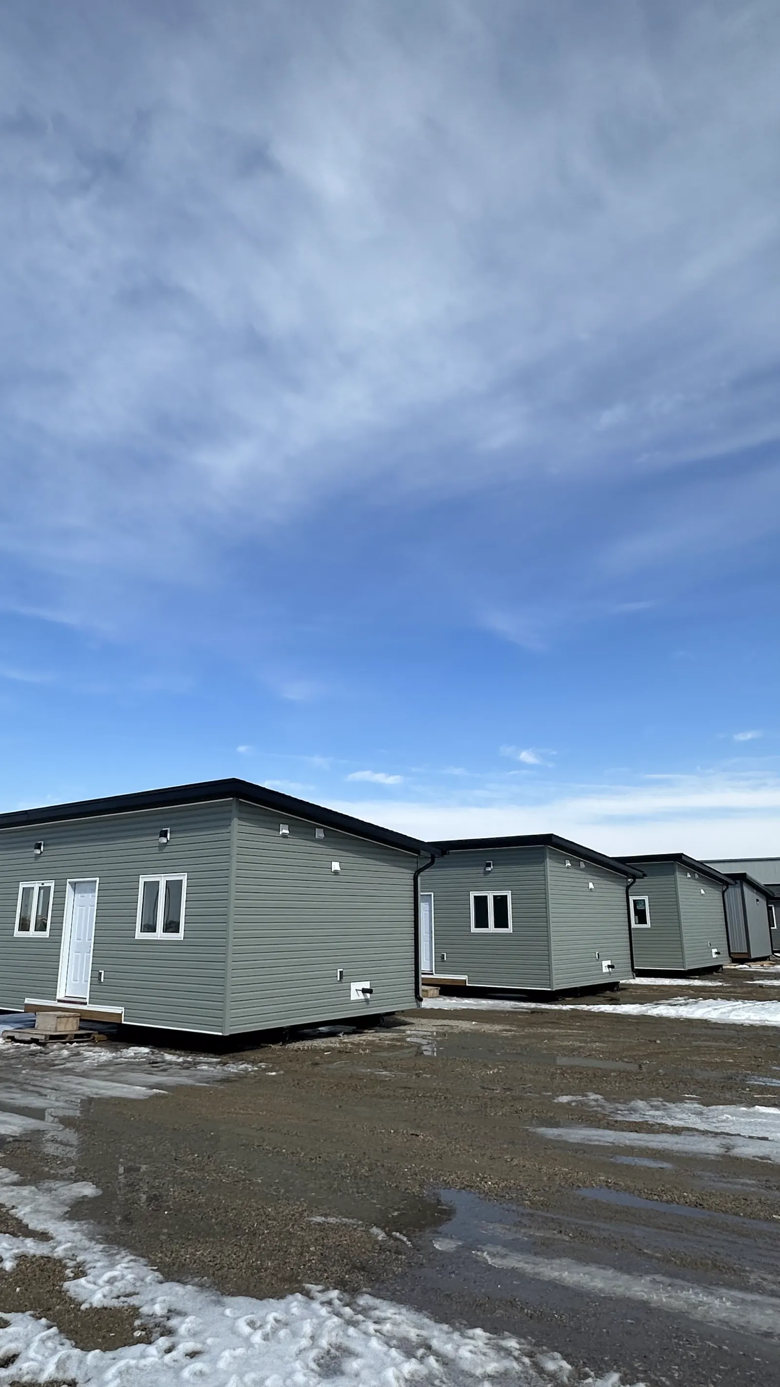 Matched Herauf units installed side by side as a housing community