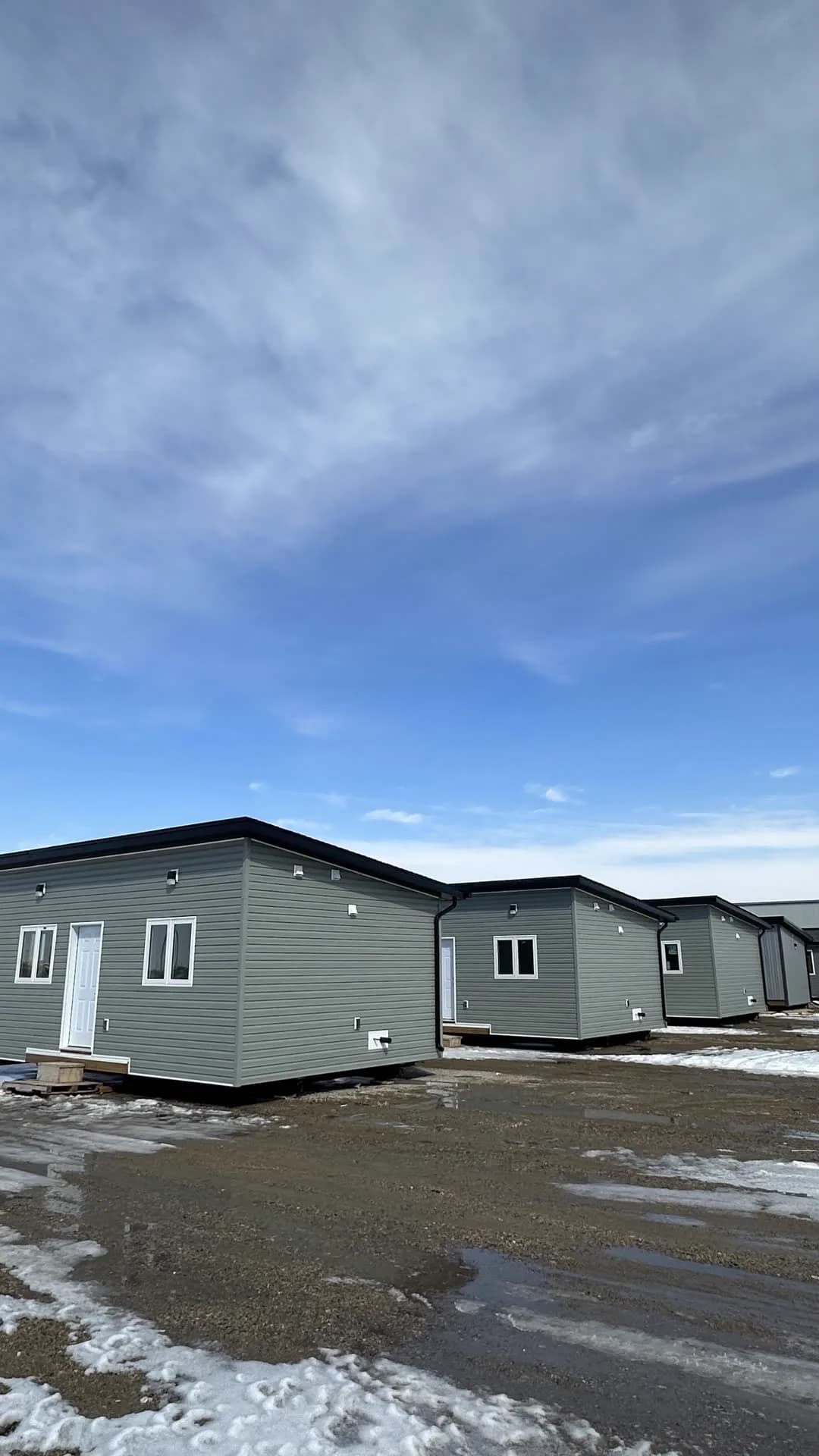 Matched Herauf units installed side by side as a housing community
