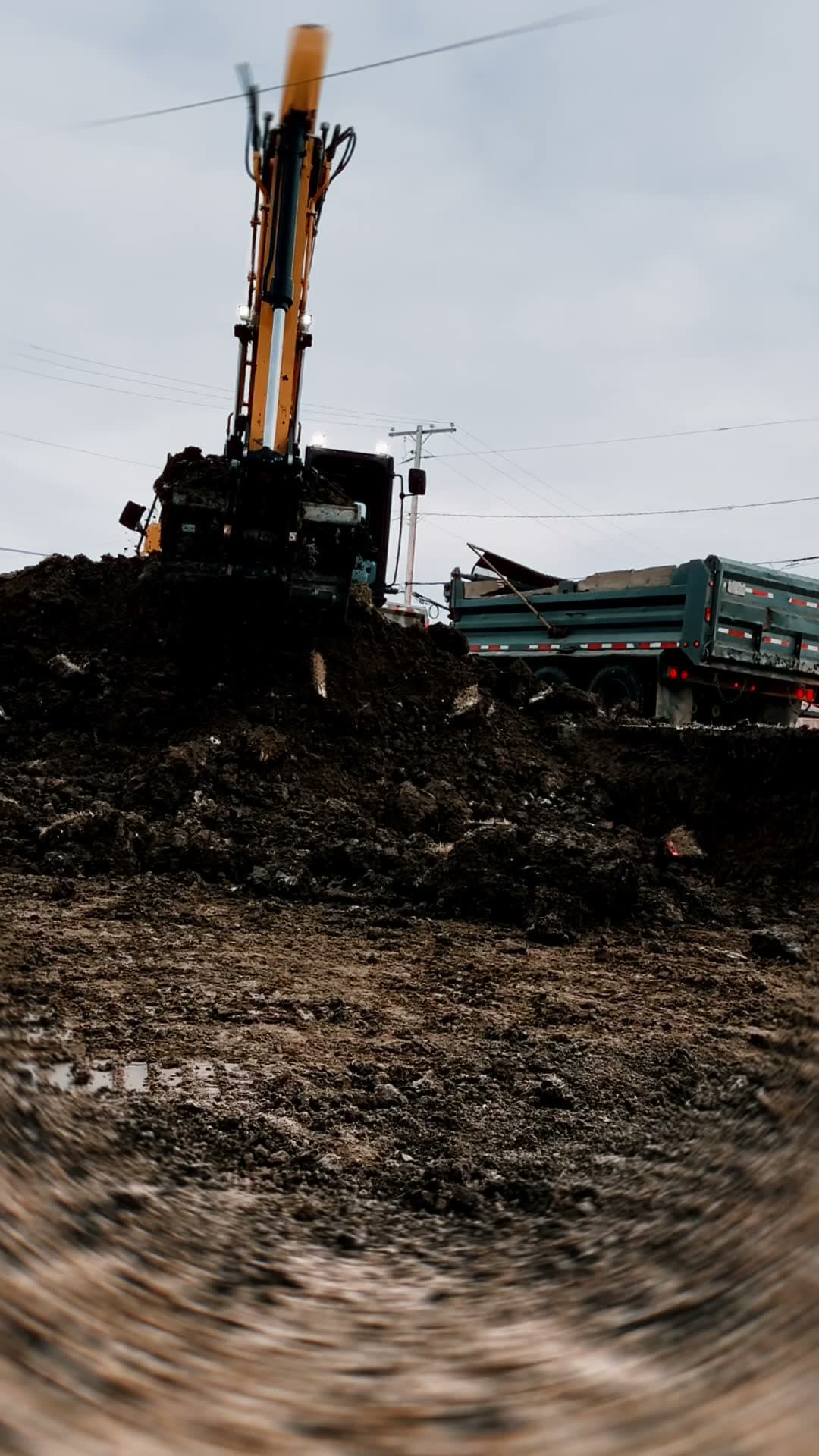Breaking ground on site