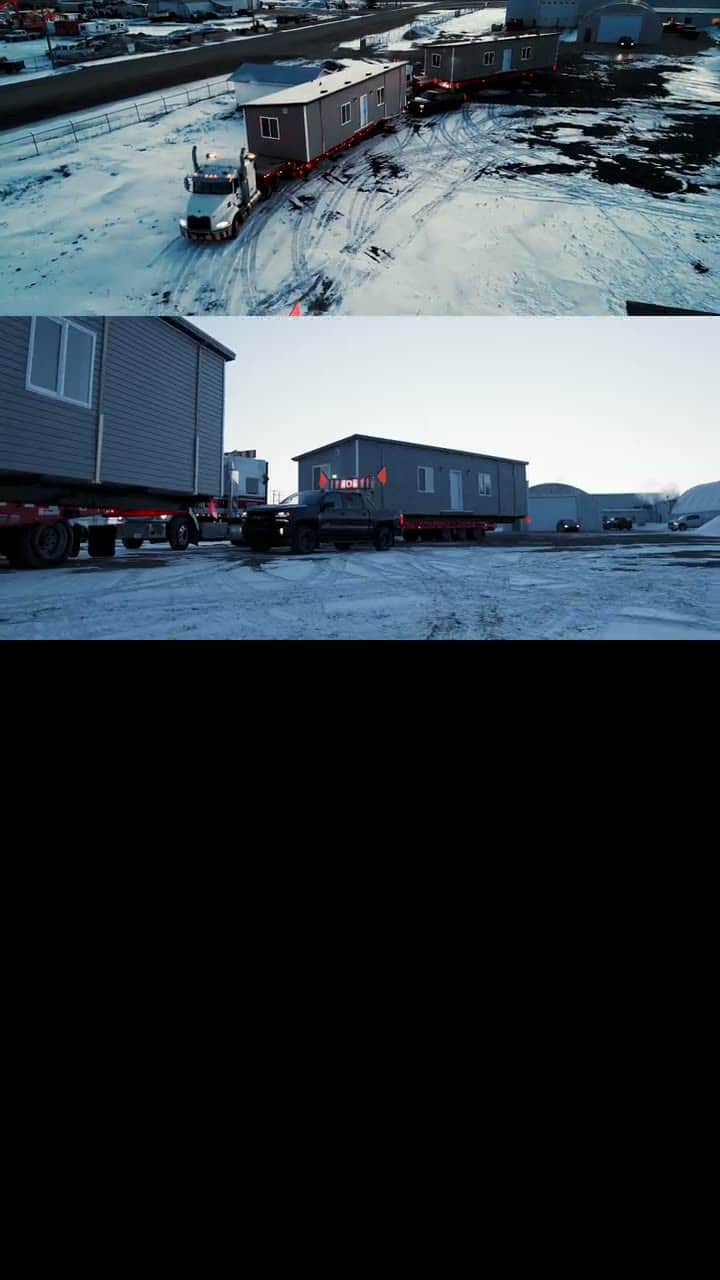 St. Theresa Point: Loading out for the ice-road run north.