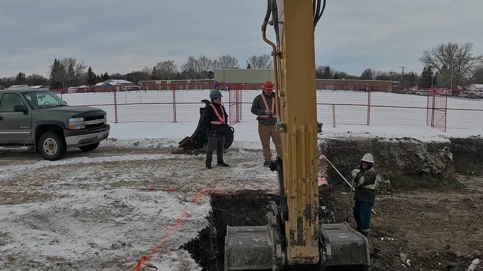 Site work under way for a Herauf modular building